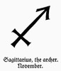 Zodiac: Sagittarius. /Nzodiacal Symbol For Sagittarius, The Archer. Poster Print by Granger Collection - Item # VARGRC0091212
