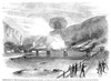 Civil War: Harper'S Ferry. /Ndestruction Of The Railroad Bridge Over The Potomac, At Harper'S Ferry, Virginia, By Confederate Forces On 15 June 1861. Contemporary American Wood Engraving. Poster Print by Granger Collection - Item # VARGRC0355192