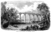 Railroad Bridge, C1853. /Nviaduct Of The Baltimore And Washington Railroad. Wood Engraving, American, C1853. Poster Print by Granger Collection - Item # VARGRC0081918
