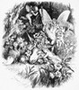 Shakespeare: Midsummer. /Ntitania And Bottom Asleep In Act Iv, Scene 1 Of William Shakespeare'S 'A Midsummer Night'S Dream.' Engraving After Sir John Gilbert, C1860. Poster Print by Granger Collection - Item # VARGRC0059106