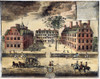 Harvard College, C1725. /Nharvard, As It Appeared C1725. Color Engraving, 1740, By William Burgis. Poster Print by Granger Collection - Item # VARGRC0008086