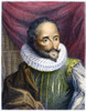 Miguel De Cervantes /N(1547-1616). Spanish Novelist. Aquatint, English, 1829. Poster Print by Granger Collection - Item # VARGRC0087990