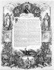 Emancipation Proclamation. /Nlithograph, By L. Haugg, Published In The Philadelphia Free Press, 1860S. Poster Print by Granger Collection - Item # VARGRC0027837