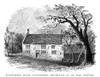 Isaac Newton'S Birthplace. /Nwoolsthorpe House, Lincolnshire, England. Engraving, 19Th Century. Poster Print by Granger Collection - Item # VARGRC0004120