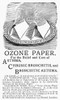 Patent Medicine Ad, 1892. /Nenglish Newspaper Advertisement, 1892, Promoting Ozone Paper As A Treatment For Asthma And Bronchitis. Poster Print by Granger Collection - Item # VARGRC0103144