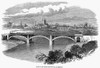 England: Railroad Bridge. /Nrailroad Bridge Over The Wye River, Hereford, England. Wood Engraving, 1853. Poster Print by Granger Collection - Item # VARGRC0099233
