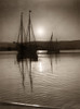 Holy Land: Dead Sea. /Nsunrise Over The Sailboats In The Dead Sea, Mount Nebo In The Background. Photograph, C1920. Poster Print by Granger Collection - Item # VARGRC0174269
