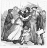 New York: Immigrants, 1871. /Nrecently Arrived Immigrants At Castle Garden, New York City. Wood Engraving, 1871. Poster Print by Granger Collection - Item # VARGRC0096282