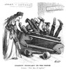 Nast: Corruption, 1872. /N'Corrupt Judiciary On The Bench. Justice: "Now Then, All Together!"' Cartoon By Thomas Nast, 1872, About Political Corruption In The Courts. Poster Print by Granger Collection - Item # VARGRC0322414