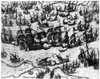 Spanish Armada, 1588. /Nthe Spanish Armada Fighting Against The English Royal Navy, 1588. Line Engraving. Poster Print by Granger Collection - Item # VARGRC0133521
