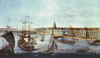 St. Petersburg, Russia. /Nfrom The Left Bank Of The Neva River. French Engraving, 1753. Poster Print by Granger Collection - Item # VARGRC0040503