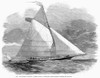 Yacht Cutter, 1858. /N'The "Christopher Columbus" Cutter, In Which Mr. Webb Recently Crossed The Atlantic.' Wood Engraving From An English Newspaper Of 1858. Poster Print by Granger Collection - Item # VARGRC0099828