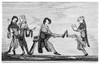 Dancers, C1340. /Nmedieval Dancers. Engraving After A Manuscript Illumination, English, 1338-1344. Poster Print by Granger Collection - Item # VARGRC0322338