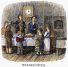 Thanksgiving, 1853. /Nwood Engraving, American, 1853. Poster Print by Granger Collection - Item # VARGRC0087911