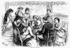 Nast: Scarcity Cartoon. /N'Too Much Of A Good Thing.' American Cartoon, 1871, By Thomas Nast, Commenting On The Scarcity Of Men At A Seaside Resort During The Work Week In Summer. Poster Print by Granger Collection - Item # VARGRC0089185