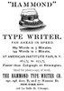 Hammond Typewriter, 1889. /Namerican Magazine Advertisement, 1889. Poster Print by Granger Collection - Item # VARGRC0001320 Hammond Typewriter, 1889. /Namerican Magazine Advertisement, 1889. Poster Print by Granger Collection - Item # VARGRC0001320