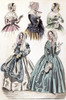 Women'S Fashion, 1842. /Namerican Color Fashion Print From 'Godey'S Lady'S Book' Of The Latest Styles From Paris, June 1842. Poster Print by Granger Collection - Item # VARGRC0093597