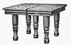 Table, 19Th Century. /Nextension Table. Line Engraving, American, Late 19Th Century. Poster Print by Granger Collection - Item # VARGRC0077665