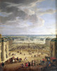 France: Versailles. 1690. /Nthe Forecourts And Two Stables Seen From King Louis Xiv'S Bedroom At The Palace Of Versailles. Oil On Canvas By J.B. Martin, 1690. Poster Print by Granger Collection - Item # VARGRC0117616
