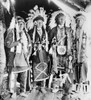 Nez Perce Native Americans. /Nfour Nez Perce Native Americans At Colville Indian Reservation Dressed To Perform A Dance. Photograph, C1910. Poster Print by Granger Collection - Item # VARGRC0125261