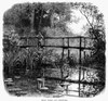 England: Surrey, C1875. /Nscene At A Wooden Bridge Near The Town Of Godalming In Surrey, England. Wood Engraving, English, C1875. Poster Print by Granger Collection - Item # VARGRC0094742