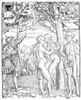 Adam & Eve. /Nwoodcut By Lucas Cranach The Elder, C1523. Poster Print by Granger Collection - Item # VARGRC0017252