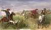 Cowboys, 1874. /N'Cutting Out'. Colored Wood Engraving, American, 1874. Poster Print by Granger Collection - Item # VARGRC0065343