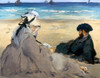 Manet: On The Beach, 1873. /Noil On Canvas By Edouard Manet. Poster Print by Granger Collection - Item # VARGRC0025009