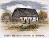 Boston: First Church. /Nthe First House Of Worship In Boston, Massachusetts. Engraving, 19Th Century. Poster Print by Granger Collection - Item # VARGRC0049815
