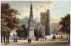 View Of Oxford, C1885. /Nmartyr'S Monument, Oxford, A Memorial To The 16Th-Century Protestant Martyrs Nicholas Ridley, Hugh Latimer, And Thomas Cranmer. Lithograph, C1885. Poster Print by Granger Collection - Item # VARGRC0074021