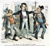 Knights Of Labor: Cartoon. /Namerican Cartoon, 1886, By Joseph Keppler, Showing Terence V. Powderly Giving The Back Of His Hand To A 'Scab' And To An Employer. Poster Print by Granger Collection - Item # VARGRC0008409