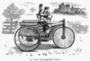 Early Automobile. /Nan Early Gas-Powered Vehicle Of The Mid-19Th Century. Line Engraving, American, 19Th Century. Poster Print by Granger Collection - Item # VARGRC0098998