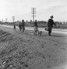 Homeless Family, 1939. /Nfamily Of Migrant Workers From Phoenix, Arizona, Walking Along U.S. Highway 99 Toward San Diego, California. Photograph By Dorothea Lange, February 1939. Poster Print by Granger Collection - Item # VARGRC0107240