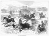 Steeplechase, 1869. /Nthe Windsor Steeplechase, England. Wood Engraving, 1869. Poster Print by Granger Collection - Item # VARGRC0097844 Steeplechase, 1869. /Nthe Windsor Steeplechase, England. Wood Engraving, 1869. Poster Print by Granger Collection - Item # VARGRC0097844