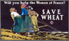 Wwi: Food Supply, 1918. /N'Will You Help The Women Of France? Save Wheat.' Lithograph By Edward Penfield, 1918. Poster Print by Granger Collection - Item # VARGRC0323124