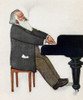 Johannes Brahms (1833-1897). /Ngerman Composer And Pianist. Brahms At The Piano. Tempera Painting, 1911, By Willy Von Becherath. Poster Print by Granger Collection - Item # VARGRC0023633