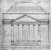 University Of Virginia. /Nthomas Jefferson'S Plan In His Own Hand, Of The Front Elevation Of The Rotunda Of The University Of Virginia, 1821. Poster Print by Granger Collection - Item # VARGRC0045292