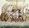 Spain: Muslim Navy. /Nmanuscript Illumination, 13Th Century, From The 'Cantigas De Alfonso X.' Poster Print by Granger Collection - Item # VARGRC0105133