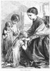 Children In Poverty. /Nwood Engraving, American, 1872. Poster Print by Granger Collection - Item # VARGRC0093521