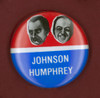 Johnson Campaign Button. /Ndemocratic Presidential Campaign Button From Lyndon B. Johnson'S 1964 Bid For President, With Vice Presidential Candidate Hubert Humphrey. Poster Print by Granger Collection - Item # VARGRC0068308