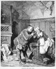 Shakespeare: Merry Wives. Falstaff And Mrs Ford, From William Shakespeare'S 'The Merry Wives Of Windsor.' Engraving, 19Th Century. Poster Print by Granger Collection - Item # VARGRC0011976