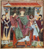 Otto Iii (980-1002). /Nholy Roman Emperor (983-1002) Enthroned And Flanked By Ecclesiastical And Civil Dignitaries. Late 10Th Century Manuscript Illumination. Poster Print by Granger Collection - Item # VARGRC0010766