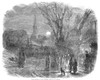 Christmas Carolers, 1848. /N'Carol Singing In The Country.' Wood Engraving, English, 1848. Poster Print by Granger Collection - Item # VARGRC0005196