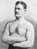 Evan 'Strangler' Lewis. /Namerican Wrestler. Wood Engraving From The Police Gazette, 1893. Poster Print by Granger Collection - Item # VARGRC0069678