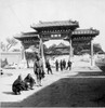 China: Peking, C1901. /Na View Looking East Over Marble Bridge Toward The Forbidden City In Peking, China, With Indian Soldiers And Two Chinese Men In Front Of A Gate. Stereograph, C1901. Poster Print by Granger Collection - Item # VARGRC0116773