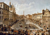 Piazza Navona Flooded. /Ng.P. Pannini. Oil On Canvas, 1756. Poster Print by Granger Collection - Item # VARGRC0022324