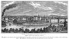 Lowell: Factories, 1844. /Nthe Factories Of Lowell, Massachusetts, On The Banks Of The Merrimack River. Line Engraving, 1844. Poster Print by Granger Collection - Item # VARGRC0000034