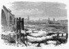 London: Ice In Thames, 1870. /Nview Of The Thames River At London Bridge, London, England, While Clogged With Ice. Wood Engraving, English, 1870. Poster Print by Granger Collection - Item # VARGRC0094176