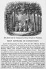 Thomas Hooker (1586-1647). /Namerican Congregational Cleric. 'Mr. Hooker And His Congregation Passing Through The Wilderness.' Wood Engraving, American, C1840. Poster Print by Granger Collection - Item # VARGRC0005279