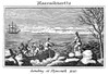 Plymouth Rock: Landing. /Nthe Landing Of The Pilgrims On Plymouth Rock In December 1620. Engraving, American, 1829. Poster Print by Granger Collection - Item # VARGRC0004512